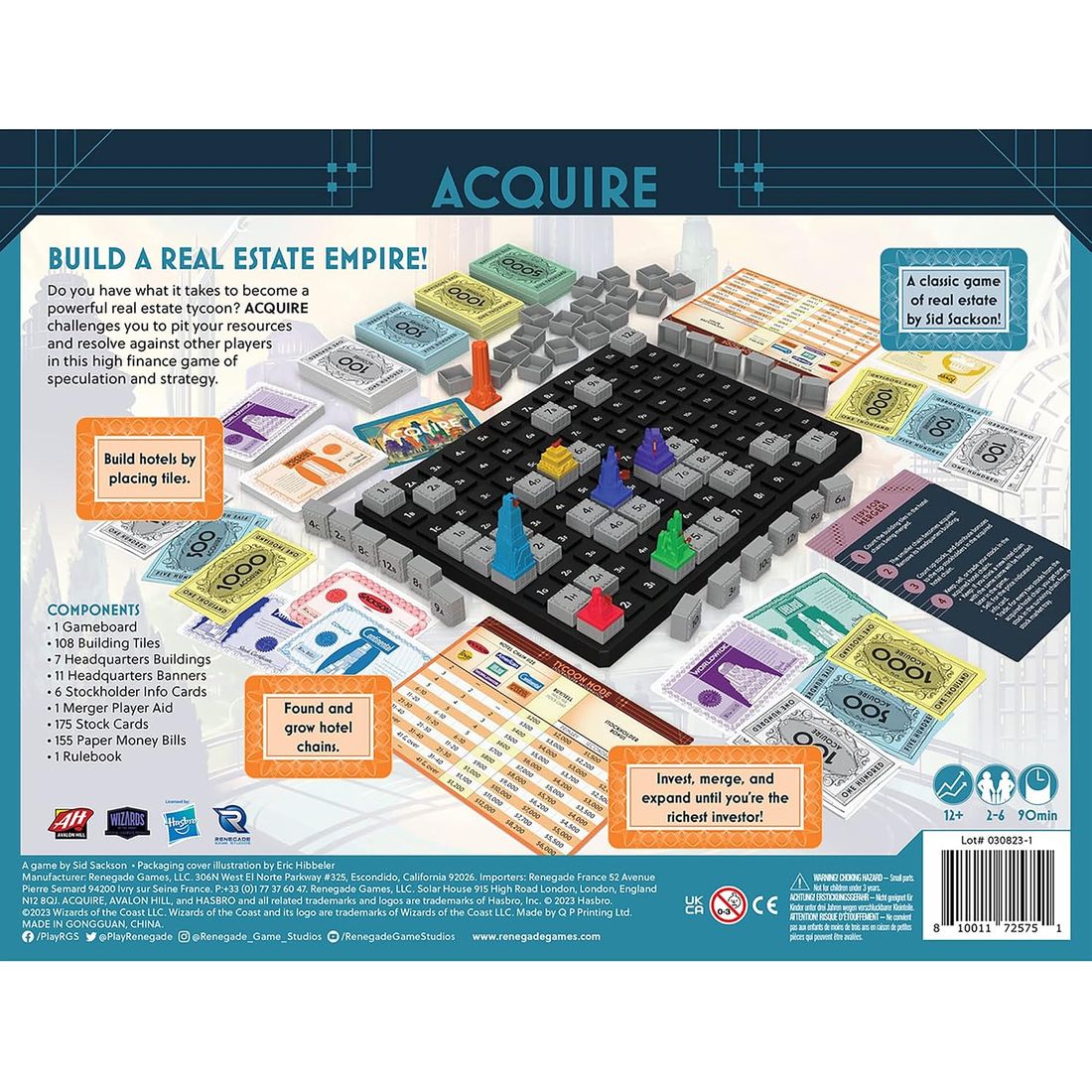 Acquire Strategy Board Game with Tycoon Mode, view 2