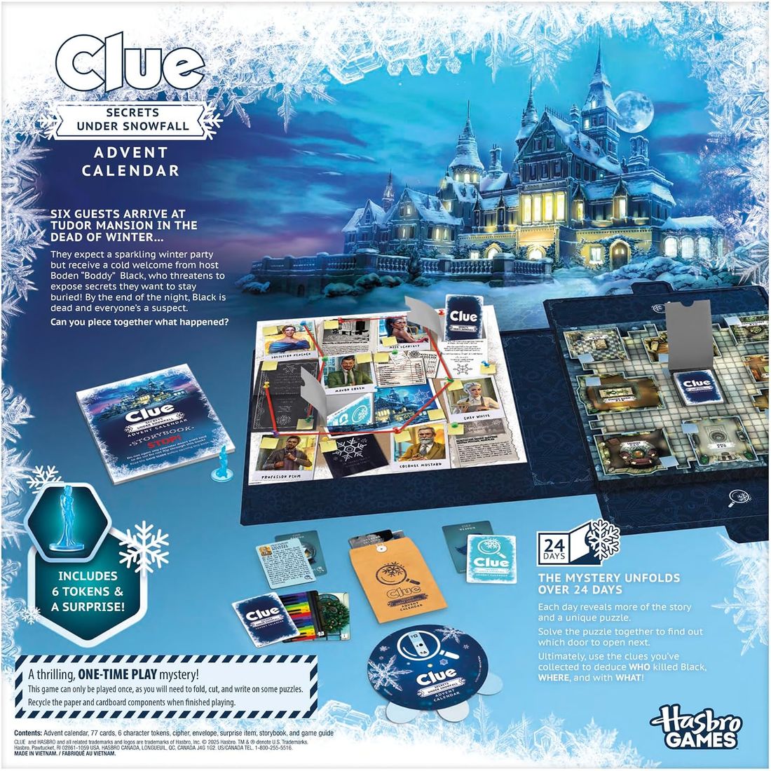 Clue Advent Calendar: Secrets Under Snowfall, view 2