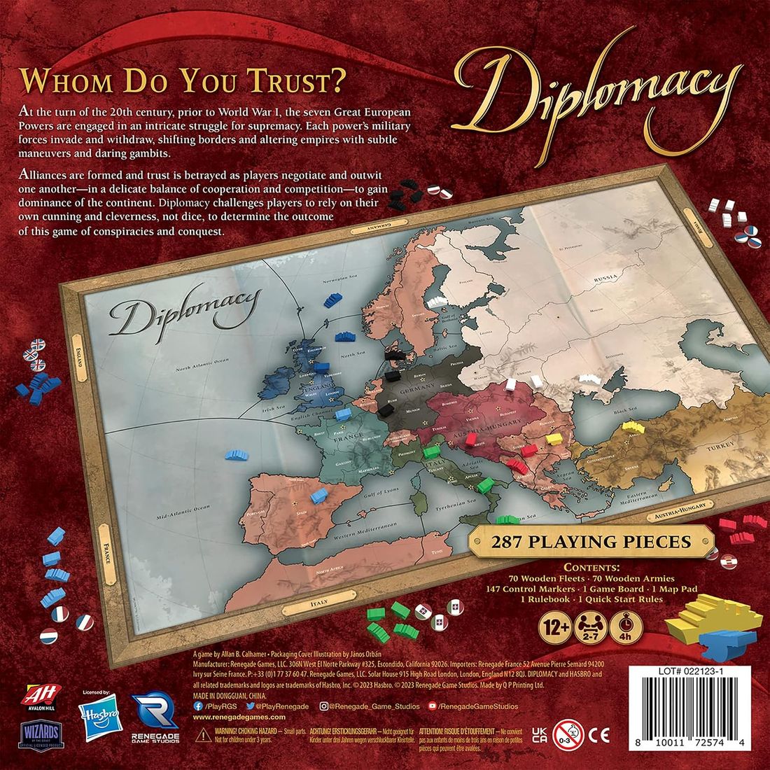 Diplomacy Strategy Board Game, view 2