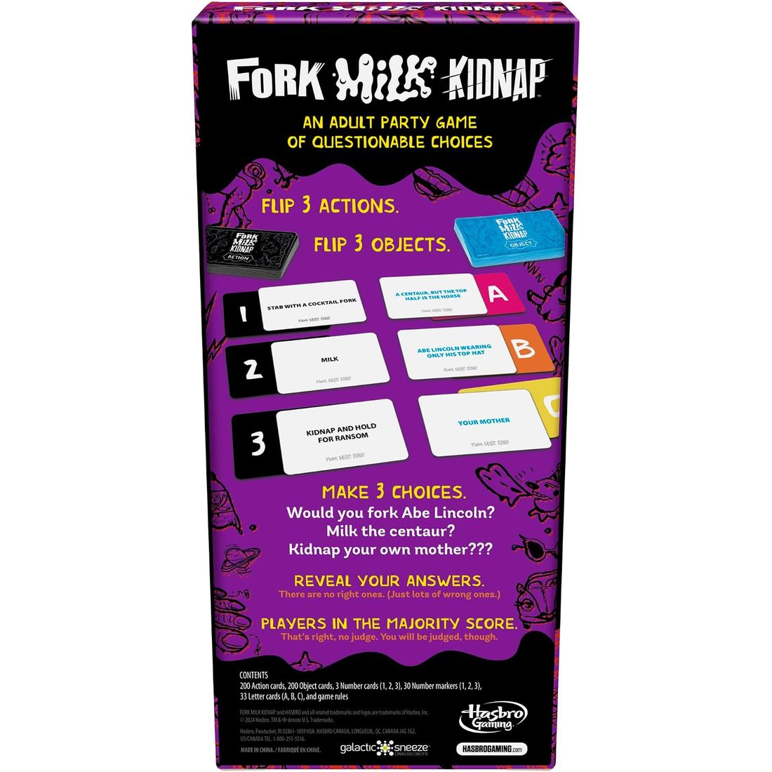 Fork Milk Kidnap Adult Party Game, view 2