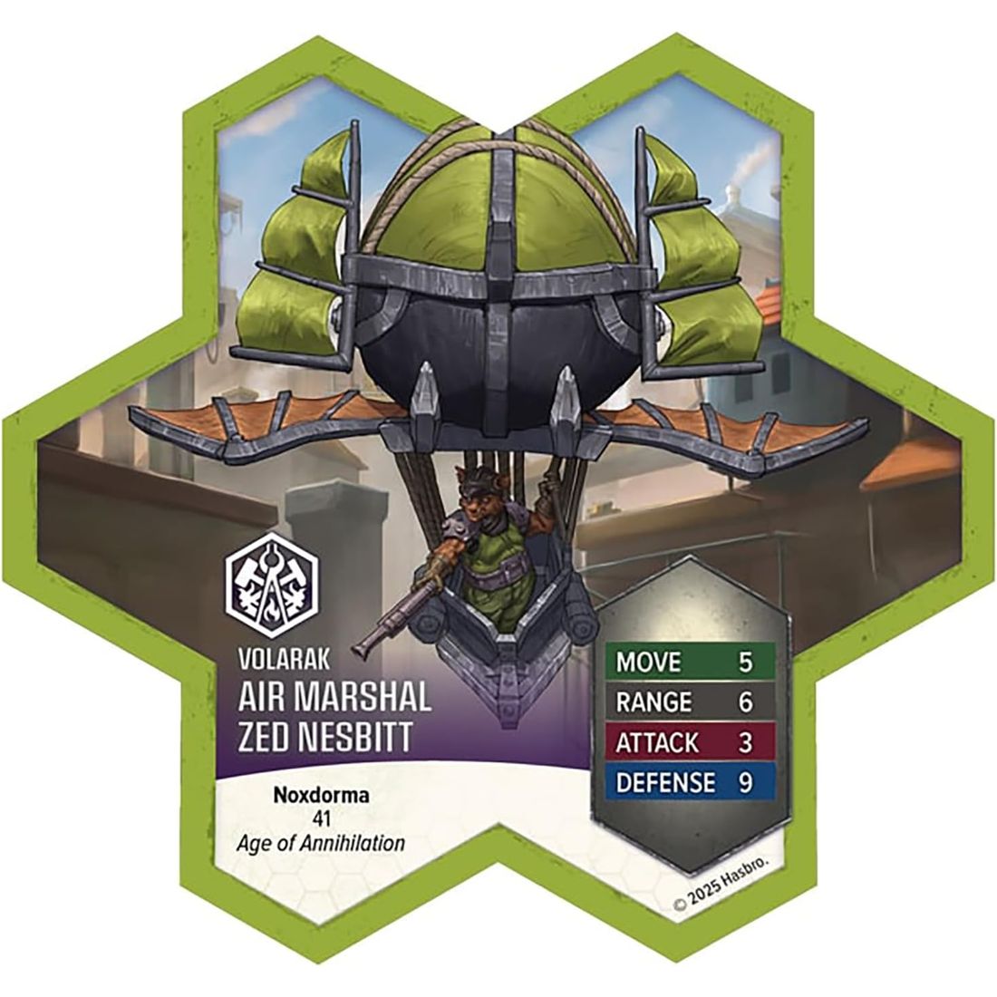 Heroscape: Air Marshal Zed Nesbitt, view 3