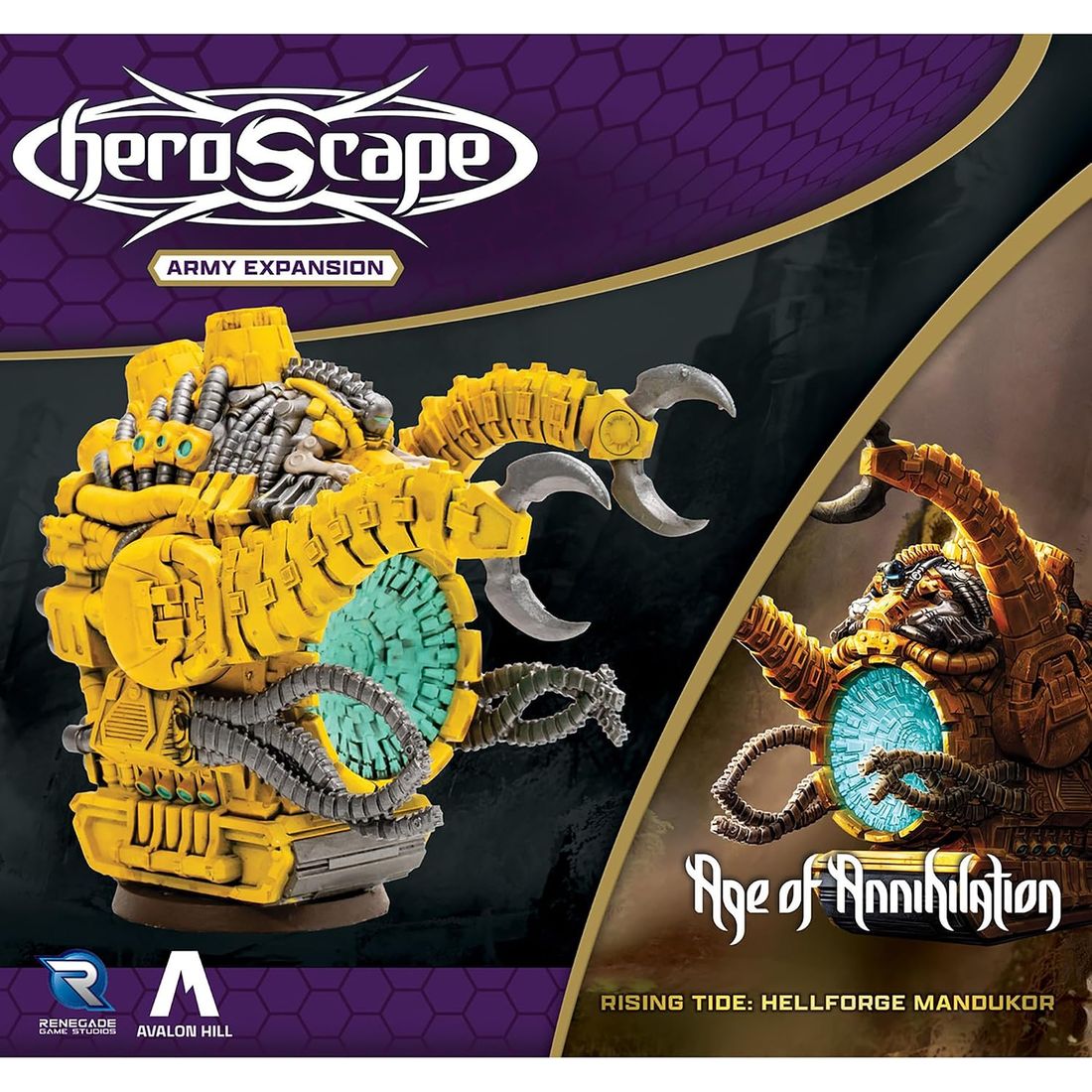 Heroscape: Hellforge Mandukor Unpainted Miniature, view 3