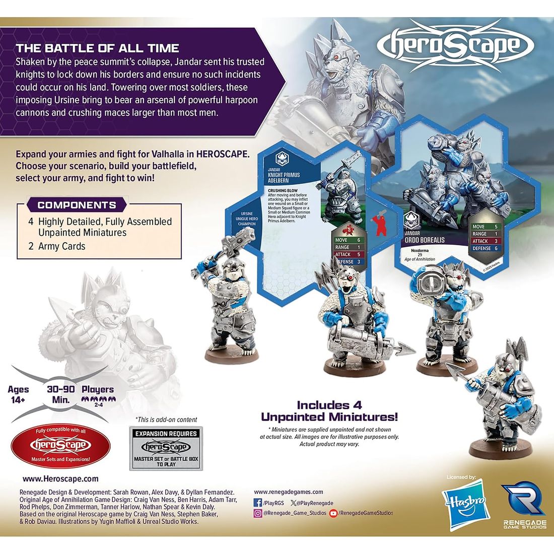 Heroscape: Knight Primus Adelbern & Ordo Borealis, view 2