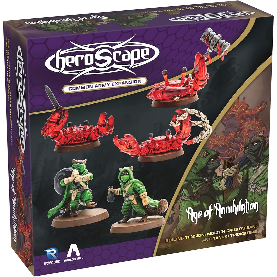 Heroscape: Molten Crustaceans & Tanuki Tricksters