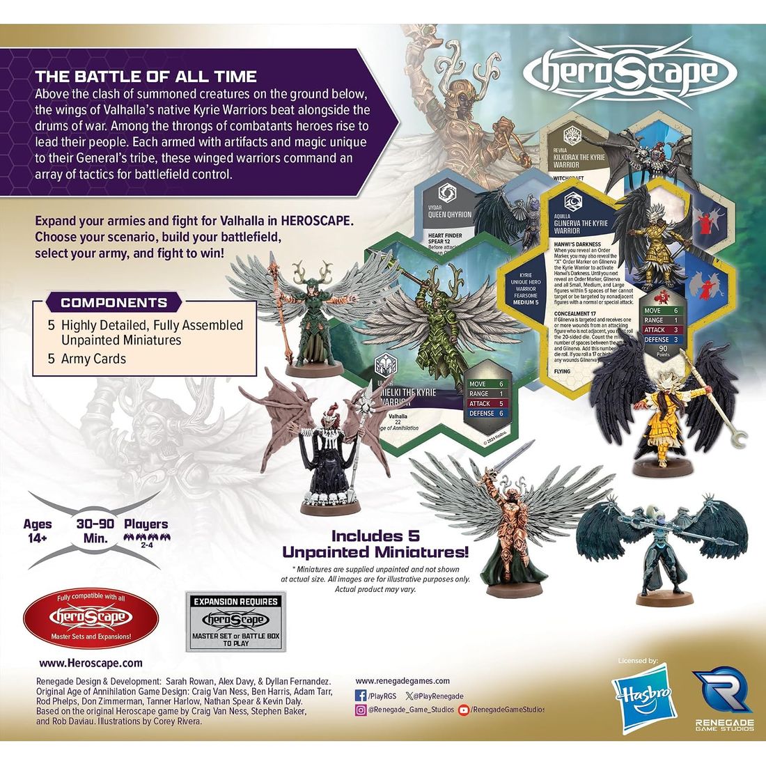 Heroscape: Revna's Rebuke Kyrie Warriors Army Expansion, view 2