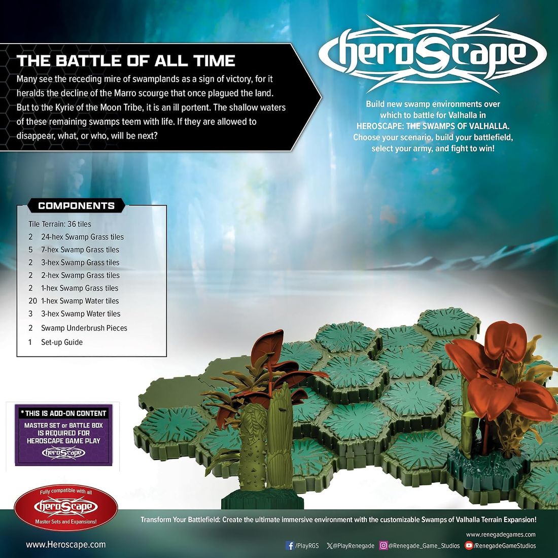 Heroscape: Swamps of Valhalla Terrain Expansion, view 2