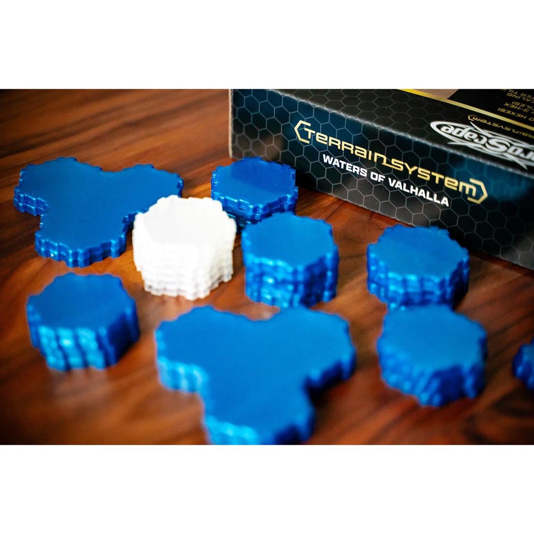 Heroscape: Waters of Valhalla Water Hexes Set, view 4