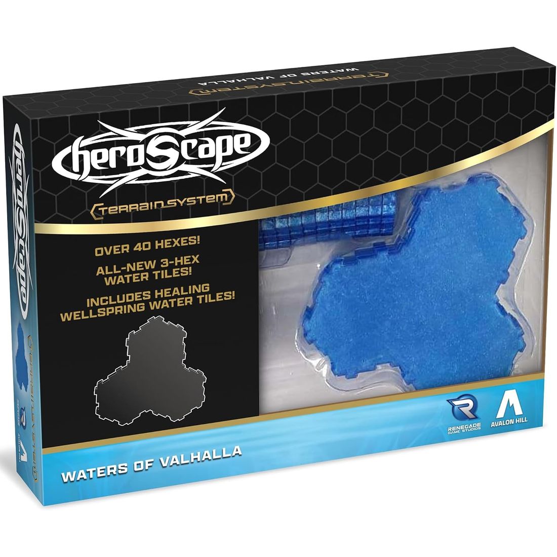 Heroscape: Waters of Valhalla Water Hexes Set