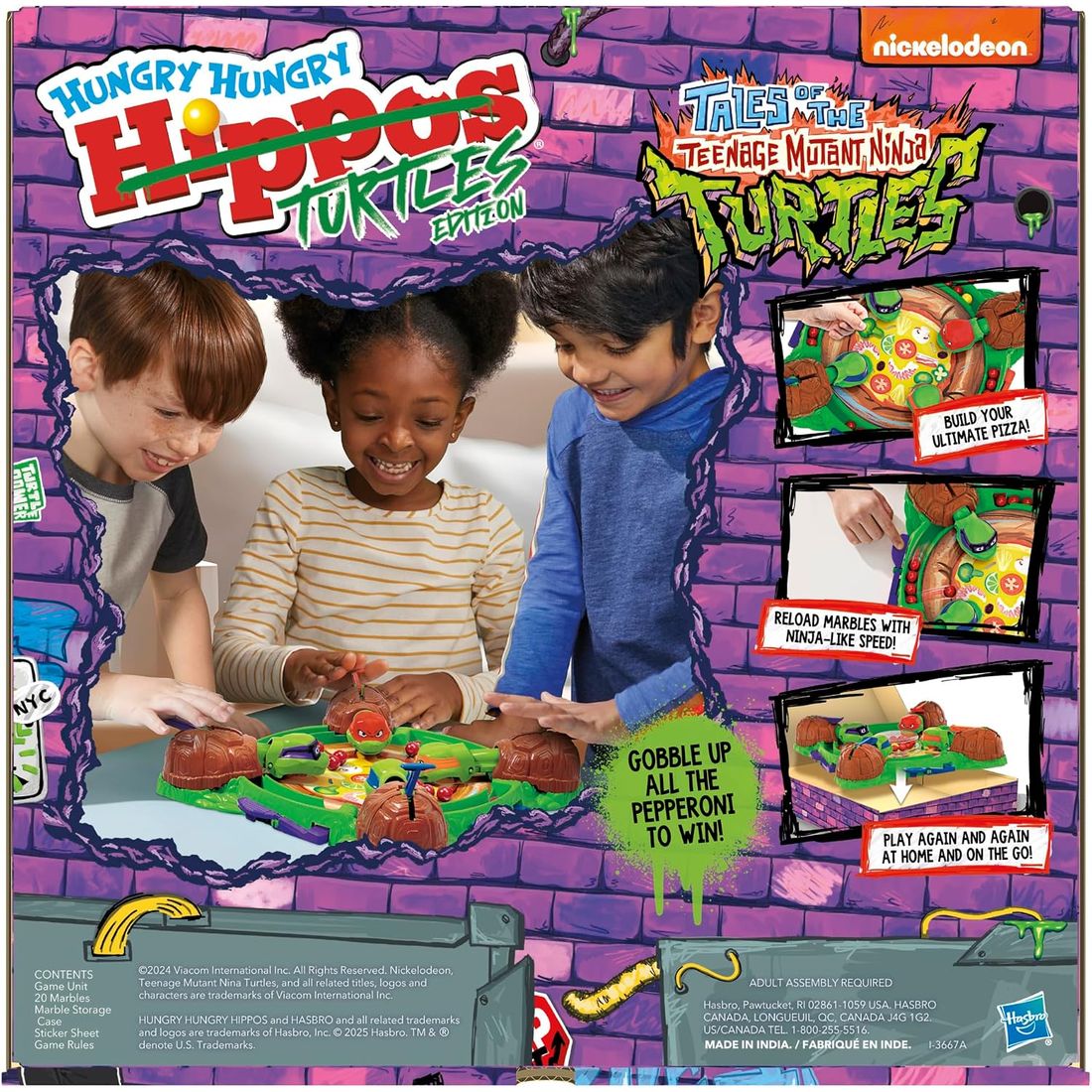 Hungry Hungry Hippos: Teenage Mutant Ninja Turtles Edition, view 2