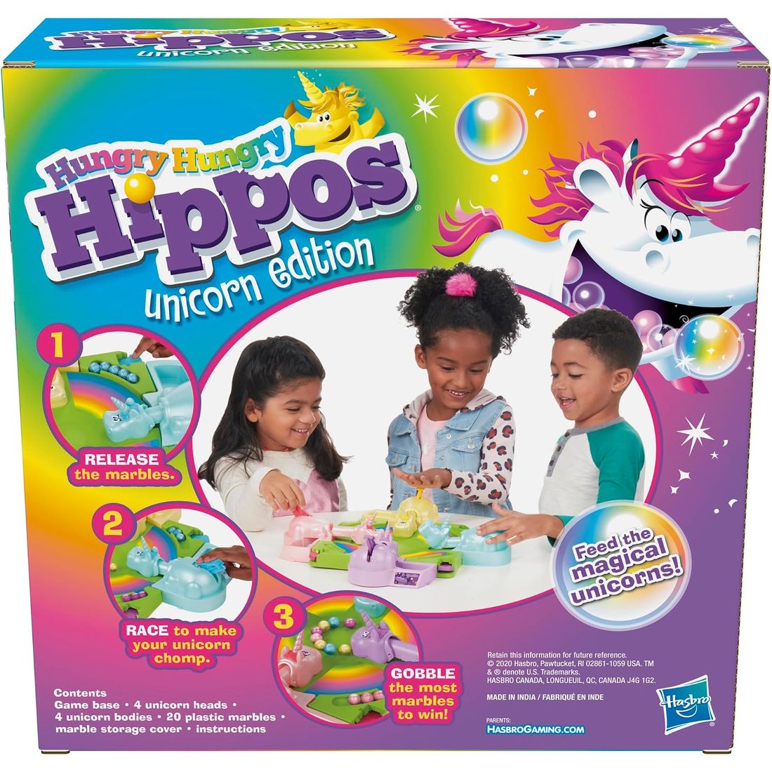 Hungry Hungry Hippos: Unicorn Edition, view 3