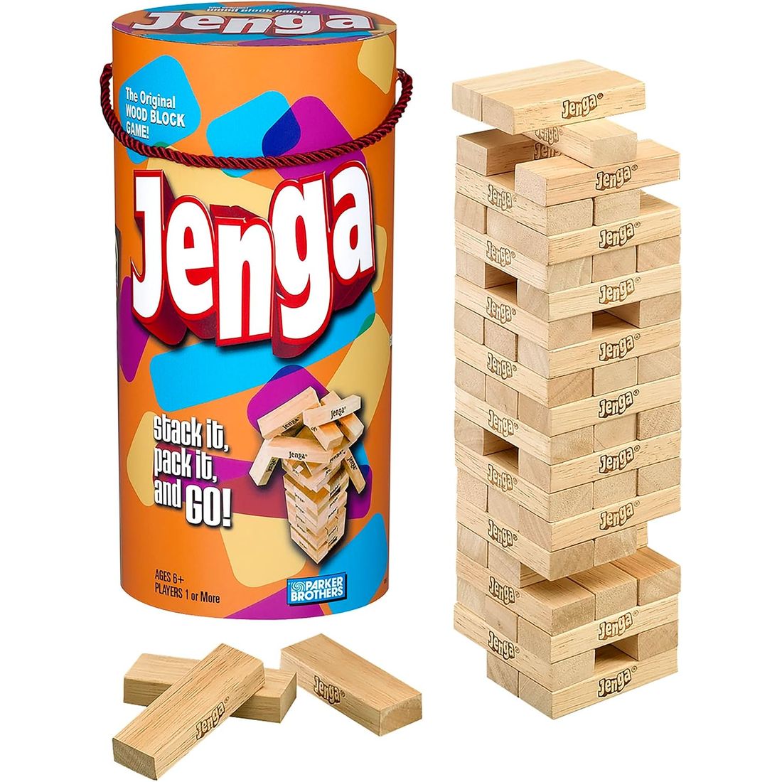 Jenga Classic Wooden Block Stacking Game