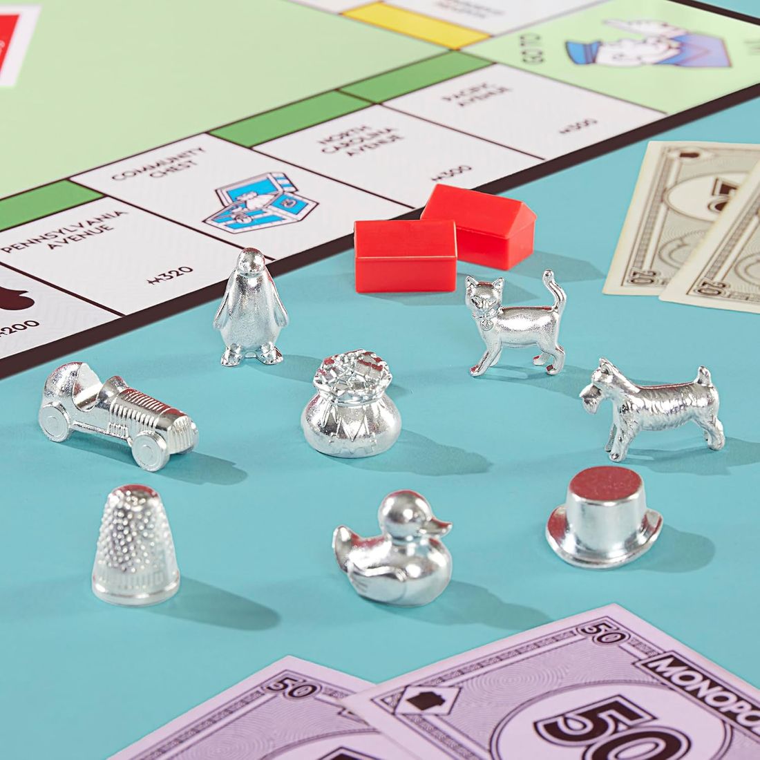 Monopoly Classic Board Game with Storage Tray, view 3