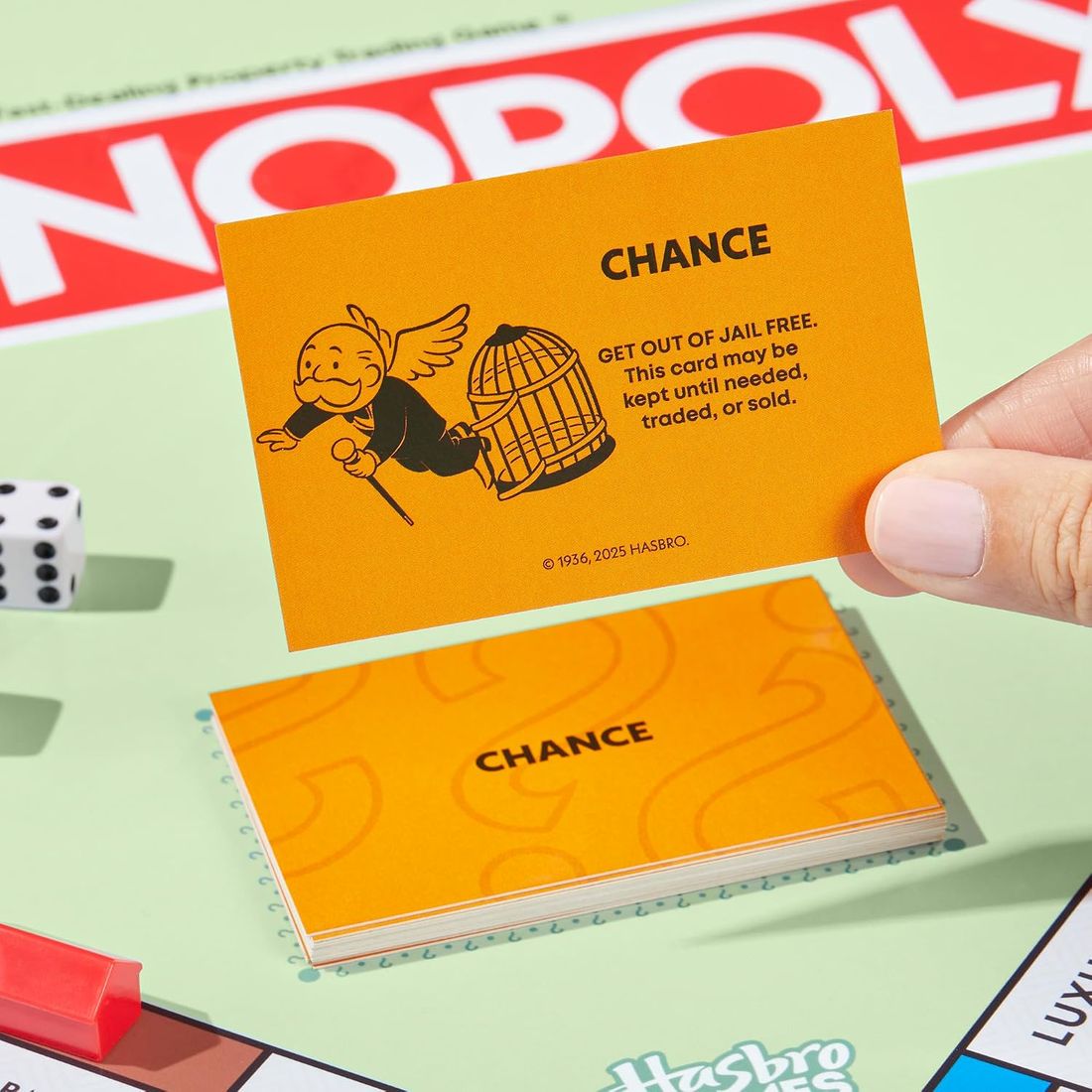 Monopoly Classic Board Game with Storage Tray, view 6