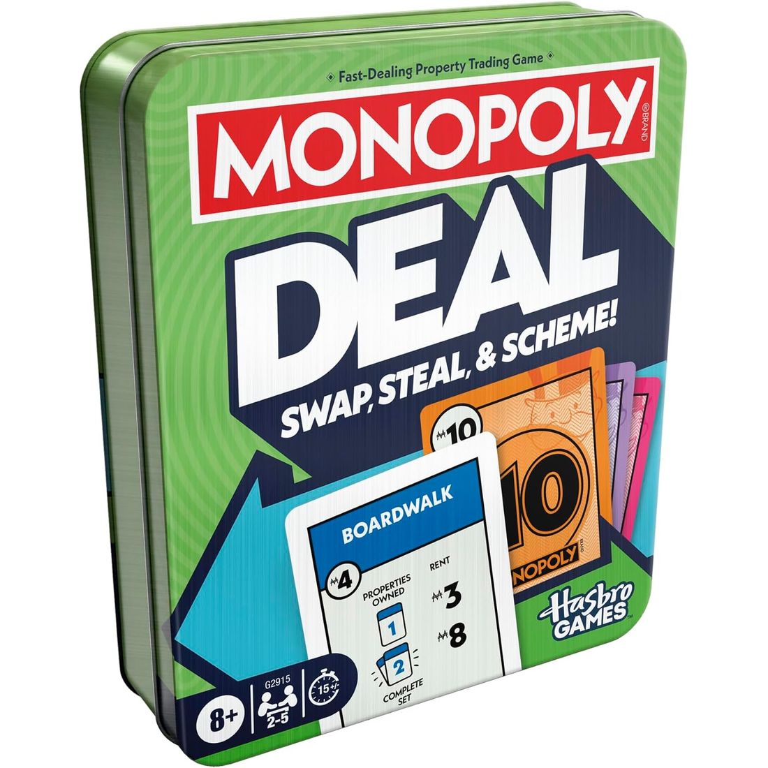 Monopoly Deal Card Game in Collectible Tin
