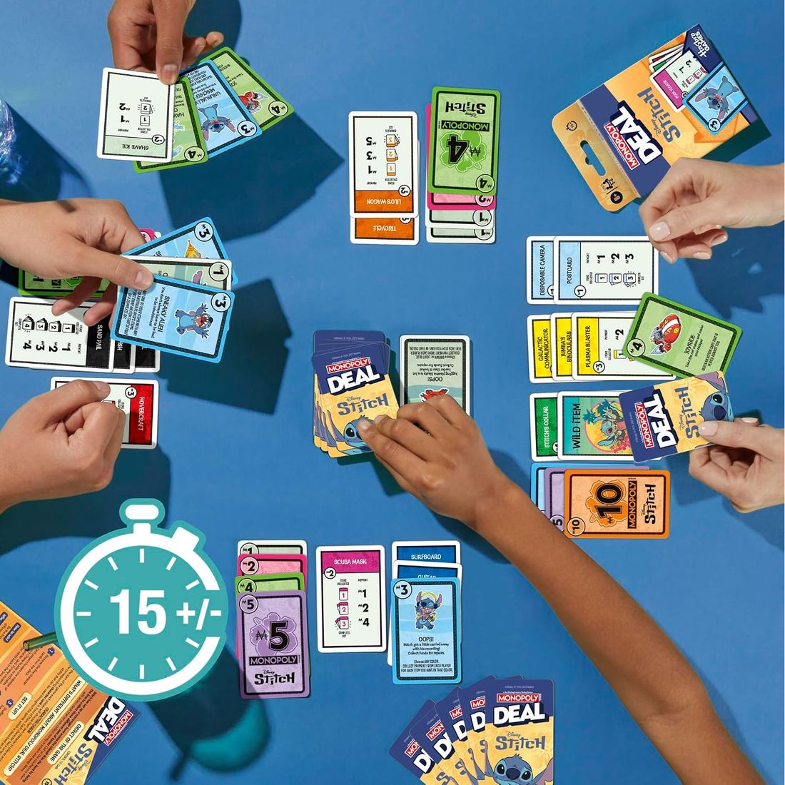 Monopoly Deal: Disney Stitch Edition Card Game, view 3
