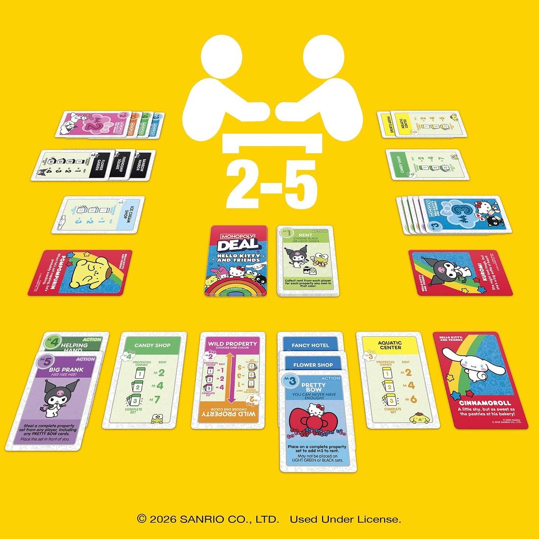 Monopoly Deal: Hello Kitty and Friends Edition, view 3