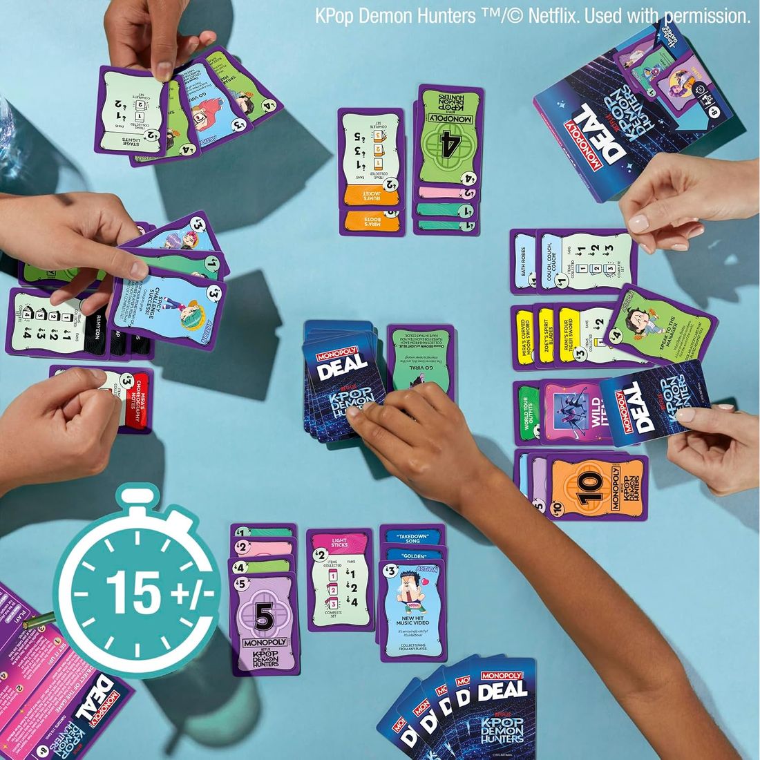 Monopoly Deal: KPop Demon Hunters Card Game, view 3
