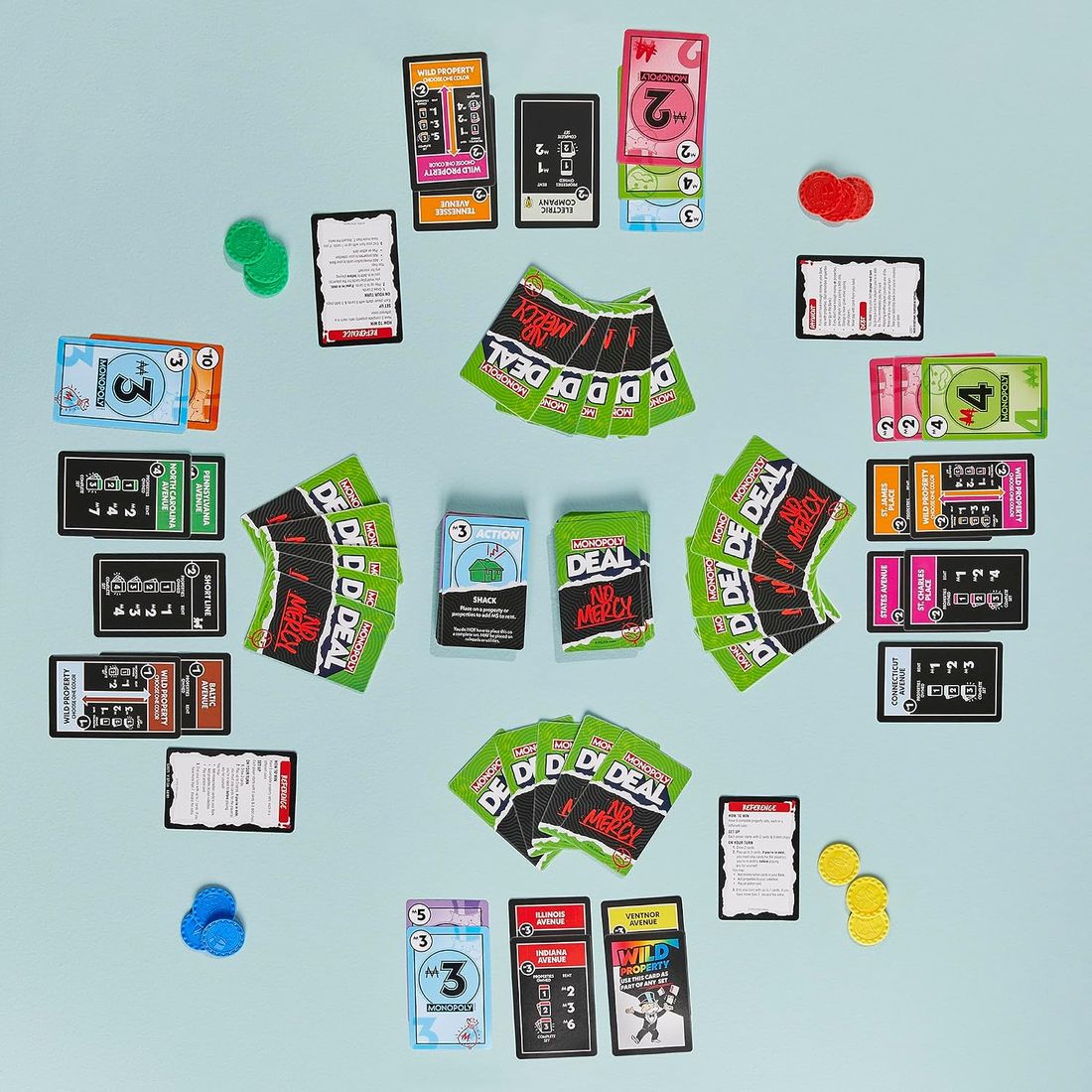 Monopoly Deal No Mercy Card Game, view 3