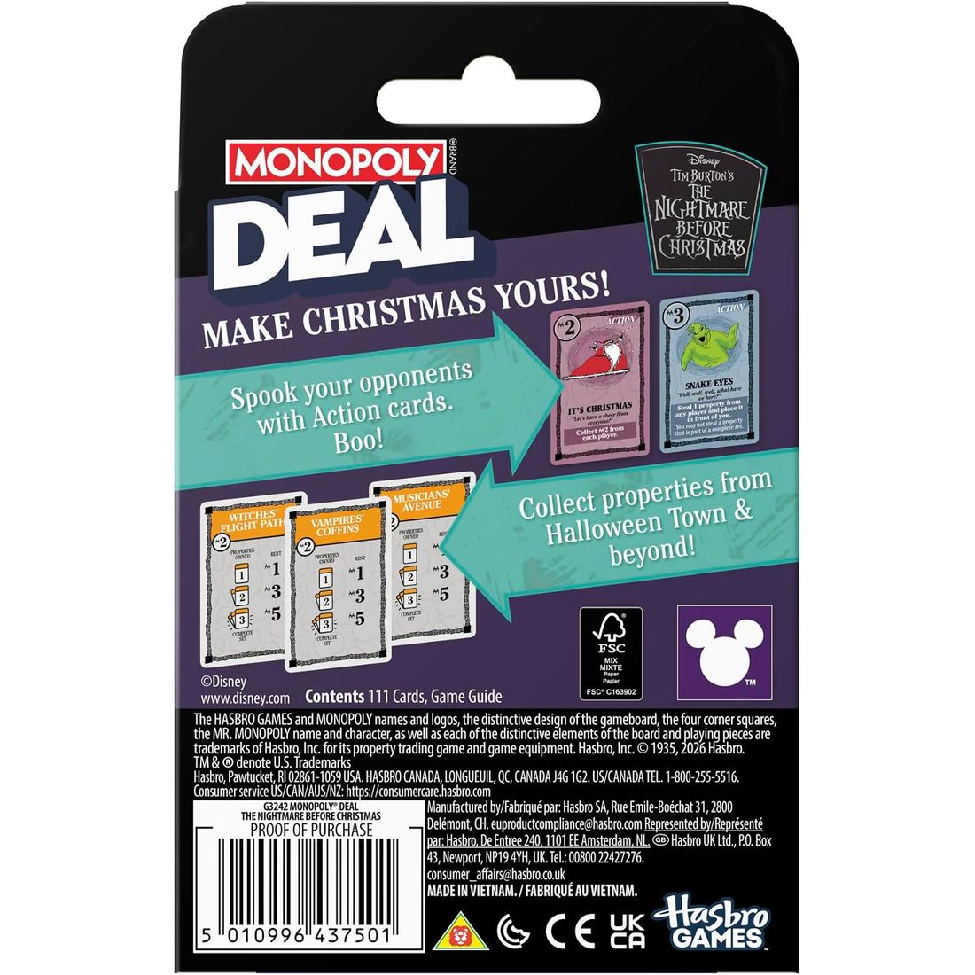 Monopoly Deal: The Nightmare Before Christmas Edition, view 2