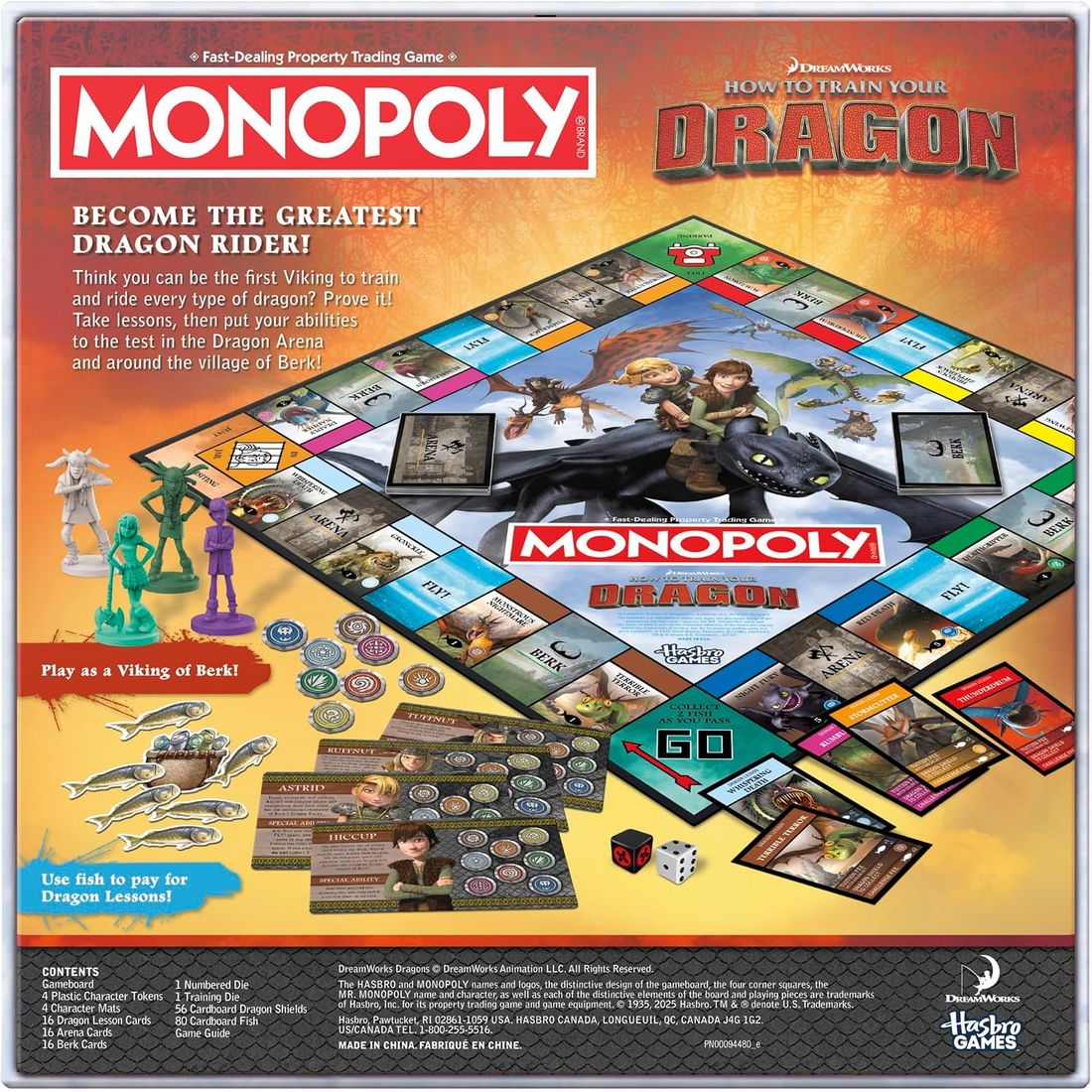 Monopoly: How to Train Your Dragon Edition, view 2