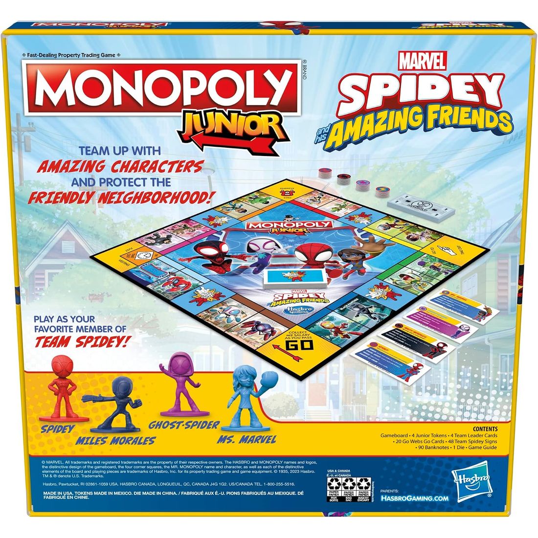 Monopoly Junior: Spidey and His Amazing Friends Edition, view 2
