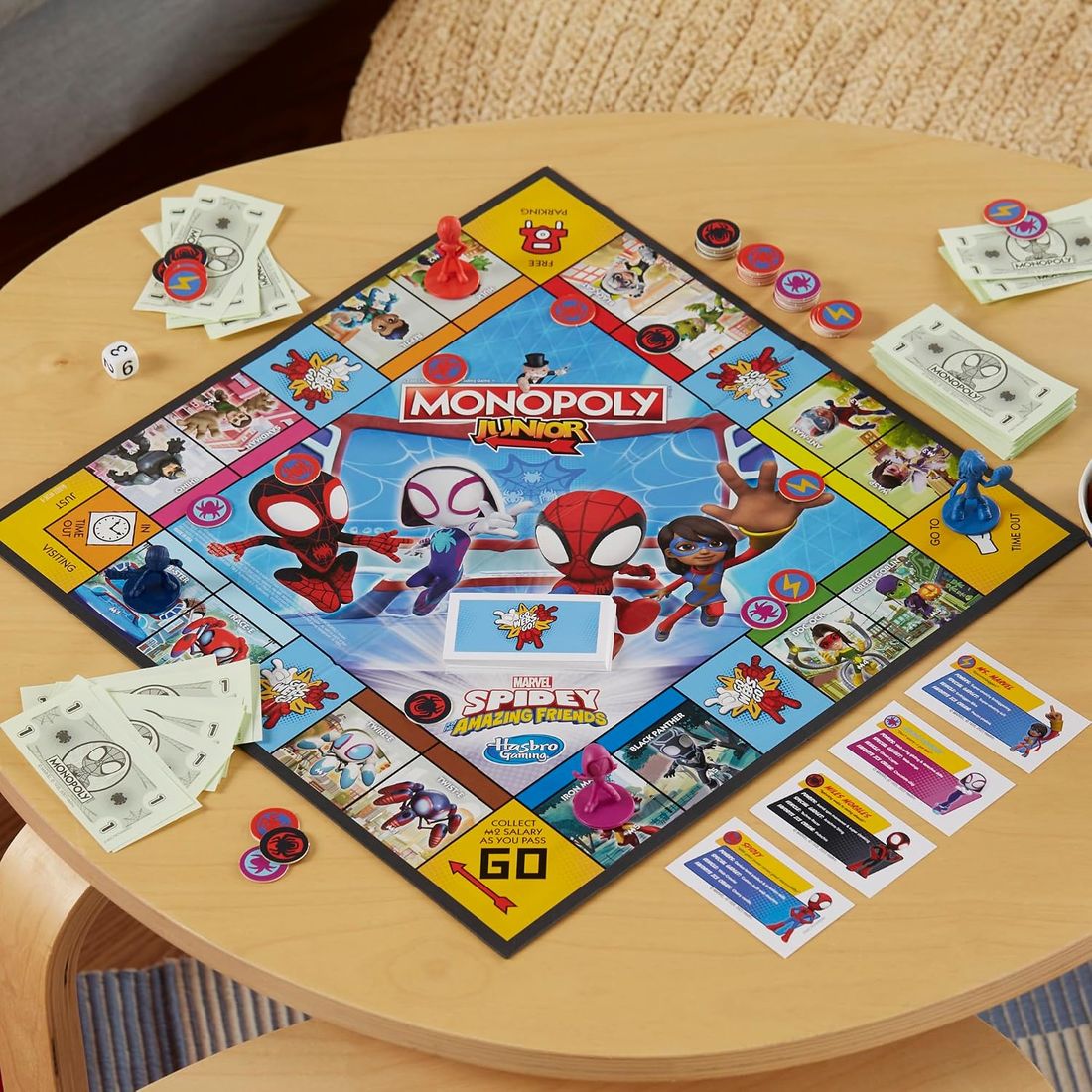 Monopoly Junior: Spidey and His Amazing Friends Edition, view 3