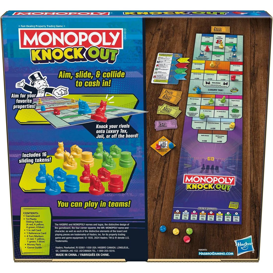 Monopoly Knockout Board Game, view 2