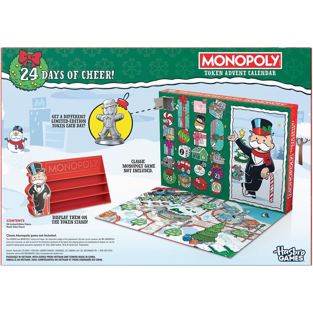 Monopoly Token Advent Calendar, view 2