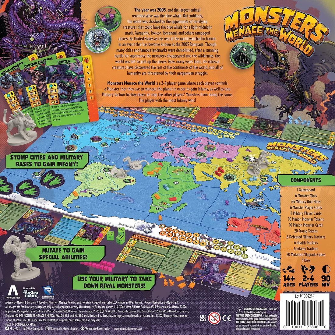 Monsters Menace the World Kaiju Strategy Game, view 2