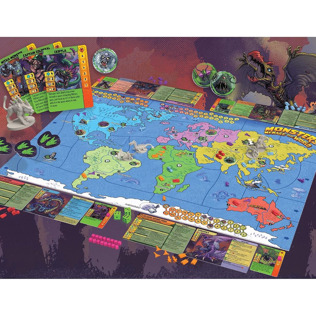 Monsters Menace the World Kaiju Strategy Game, view 5