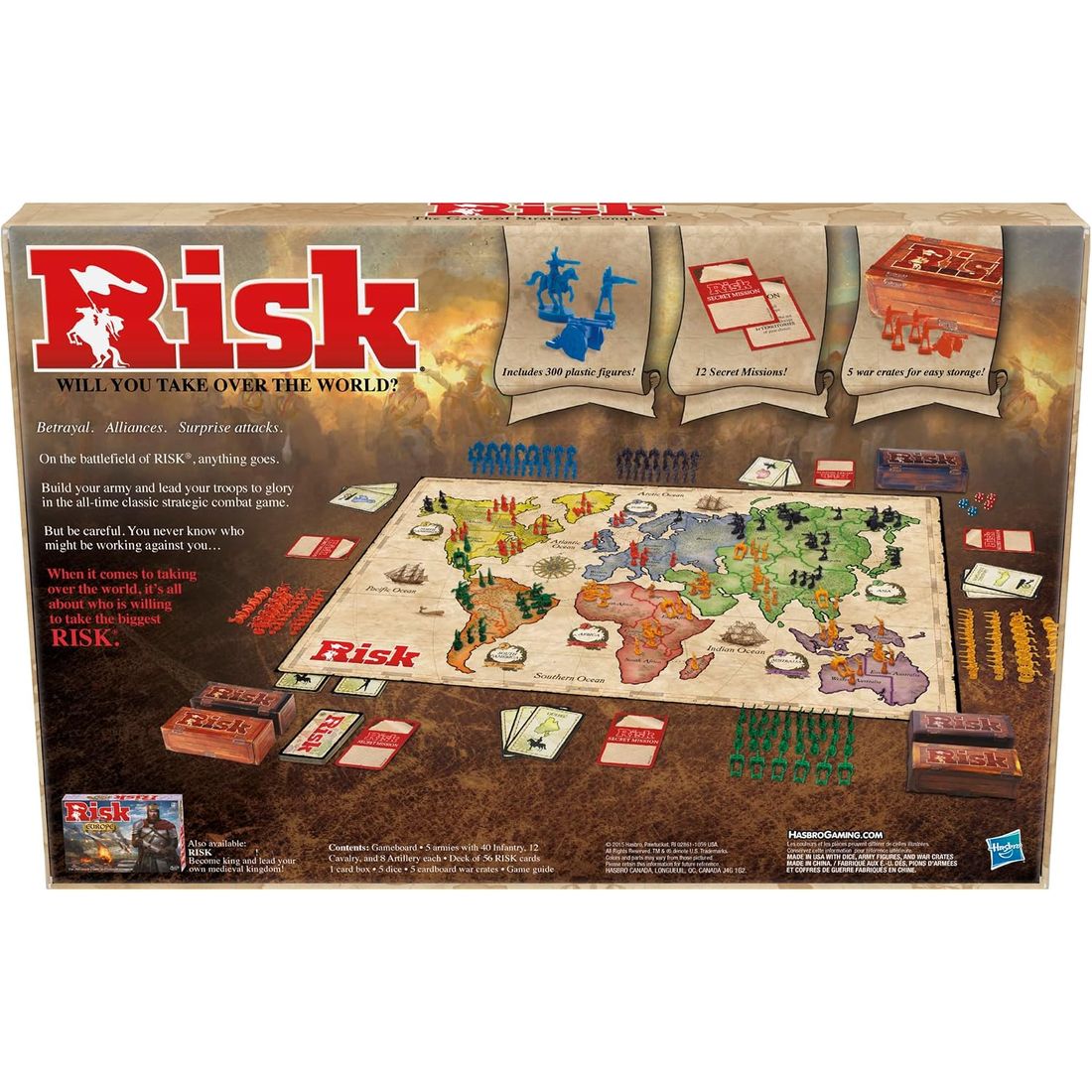 Risk Board Game with Dragon Token, view 2