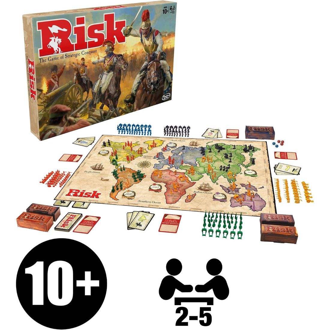 Risk Board Game with Dragon Token, view 3