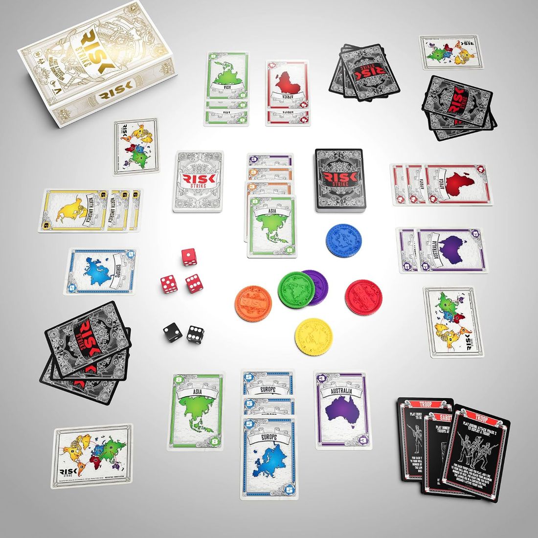 Risk Strike Cards and Dice Game, view 3