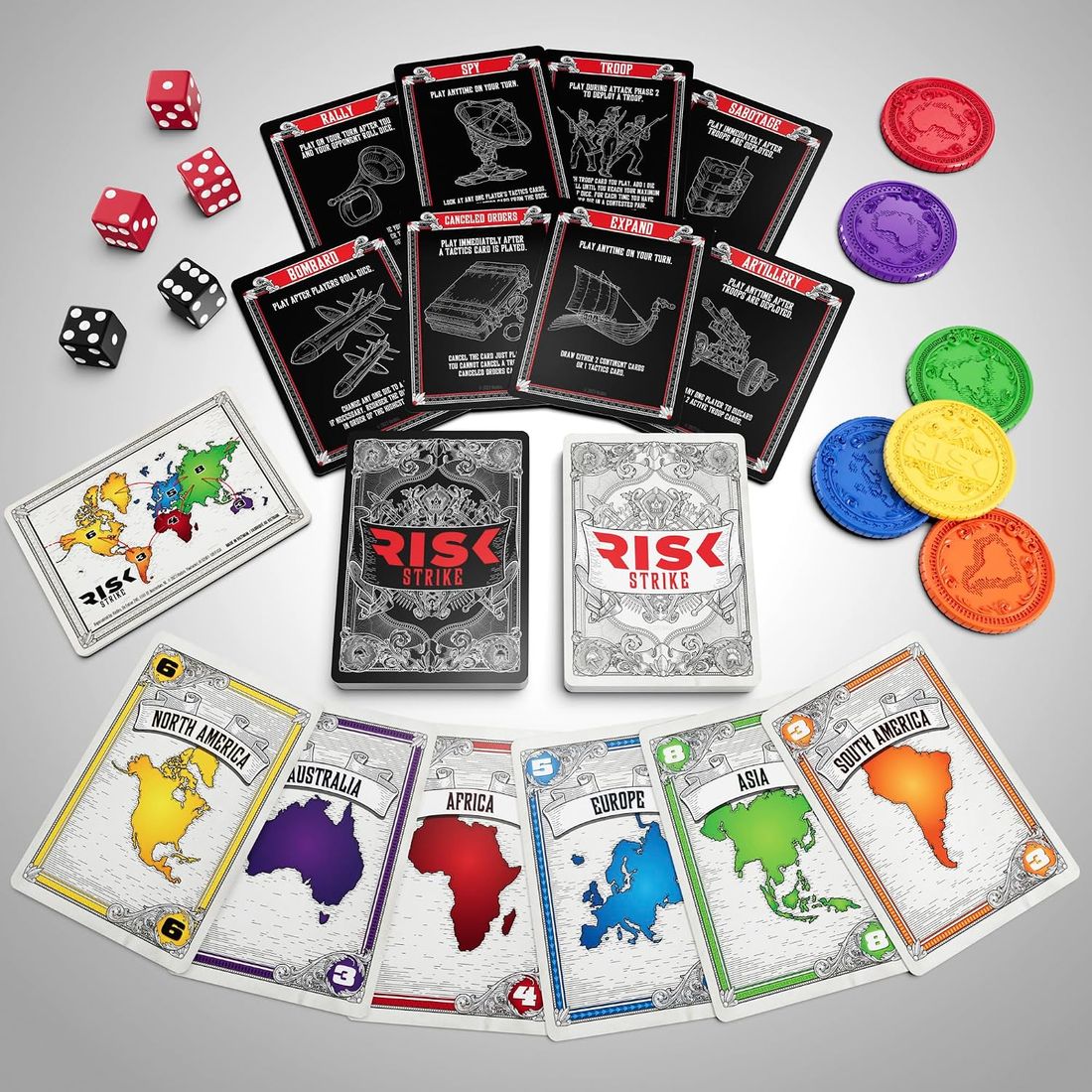 Risk Strike Cards and Dice Game, view 5