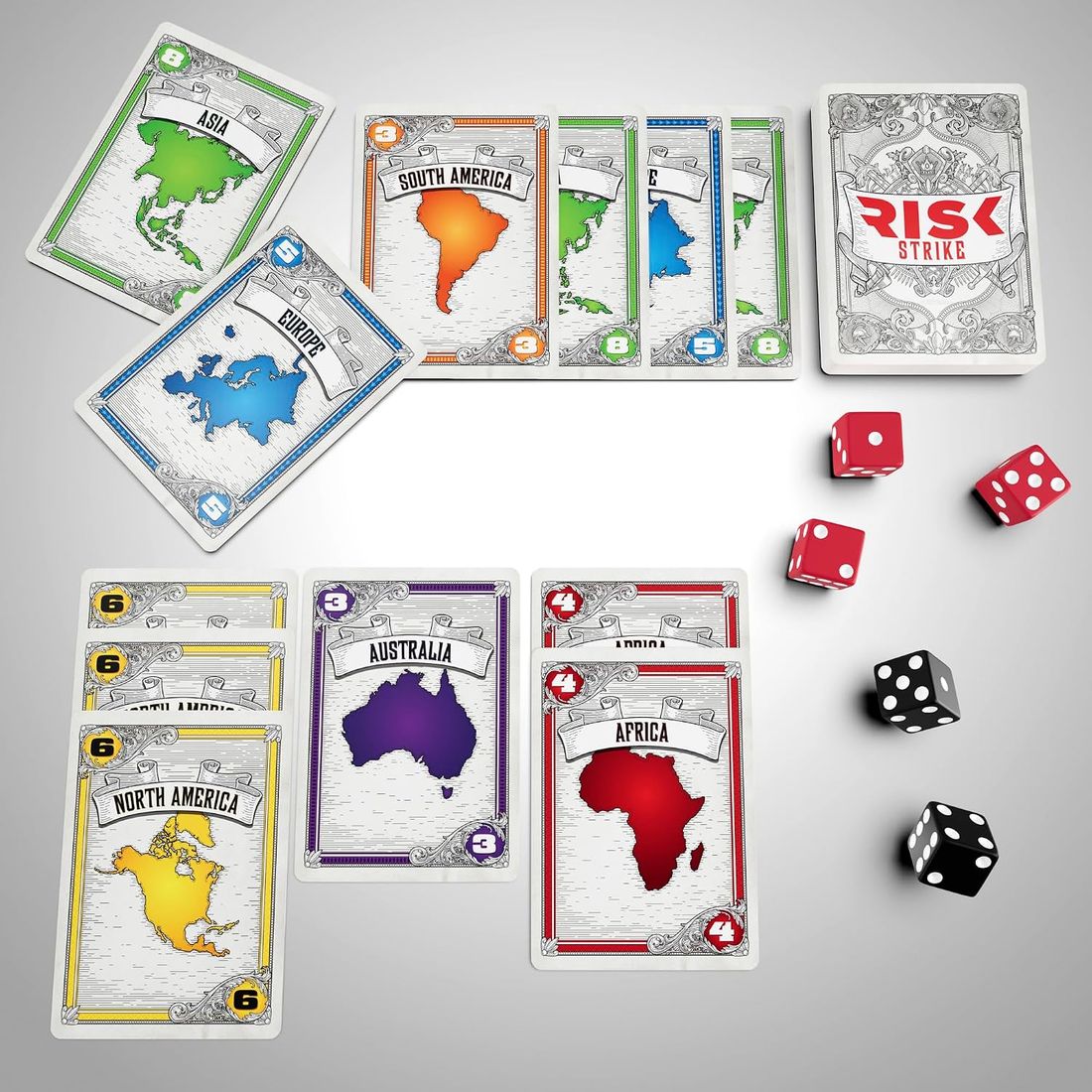 Risk Strike Cards and Dice Game, view 6