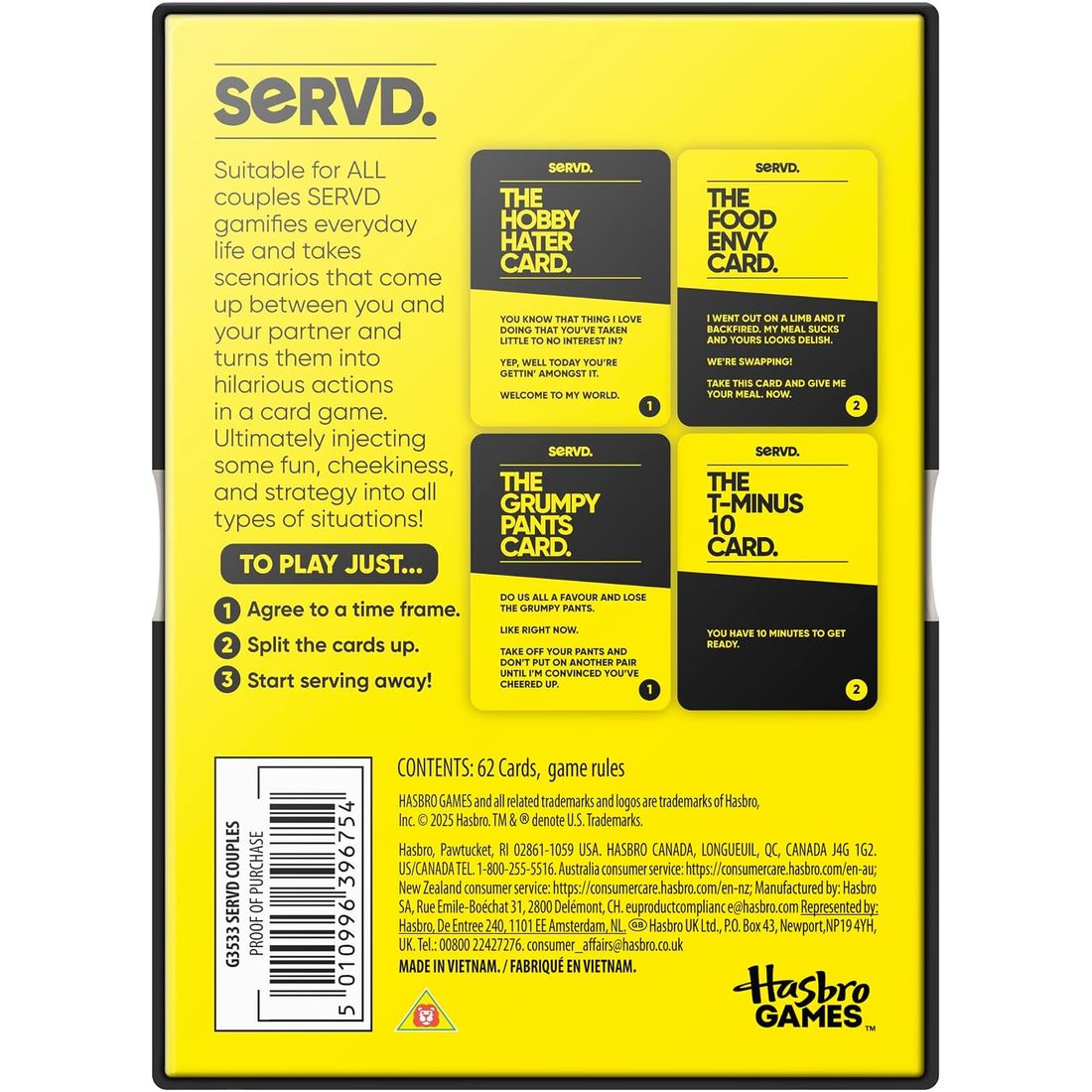Servd Couples Edition Card Game, view 2