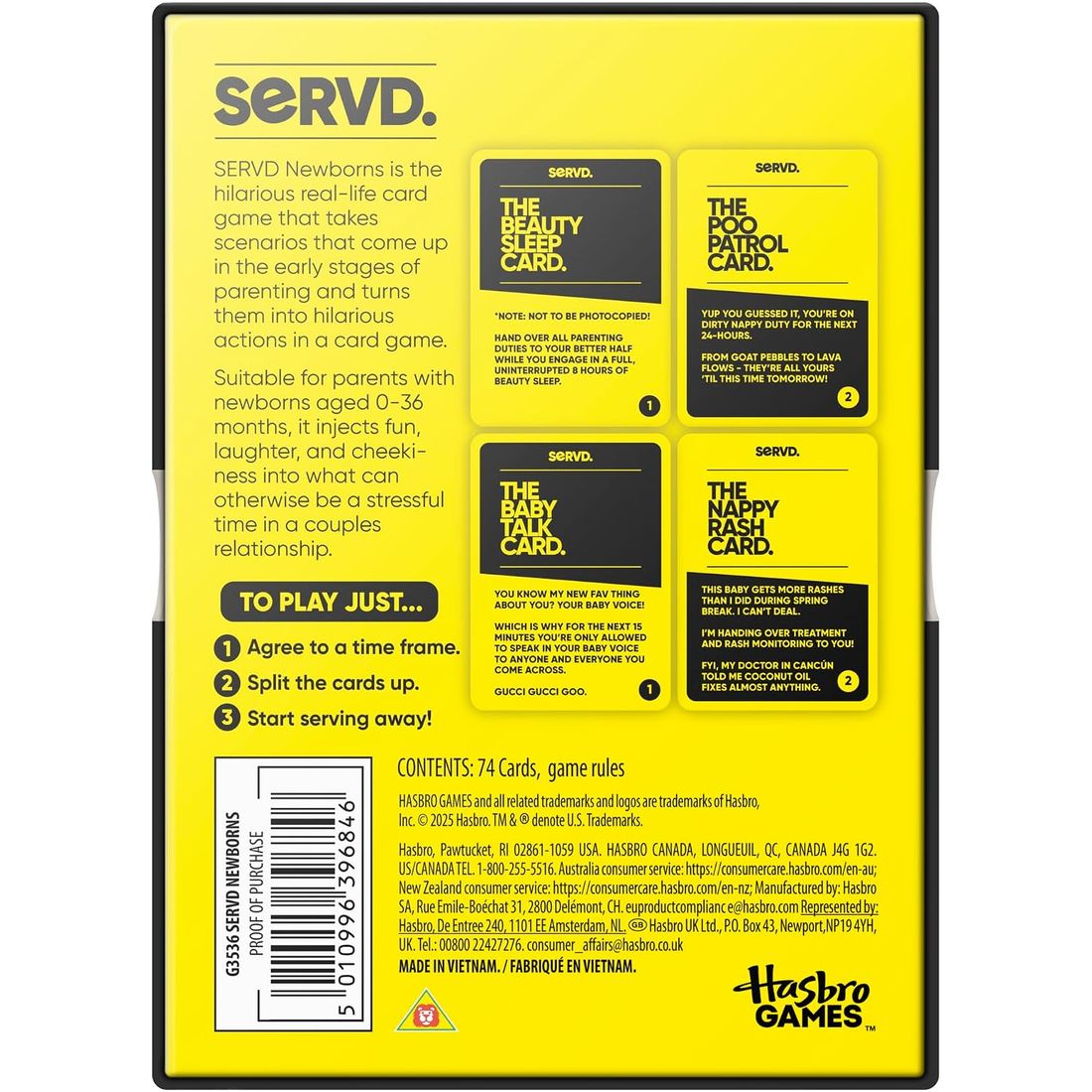 Servd: Newborn Parents Edition Card Game, view 2