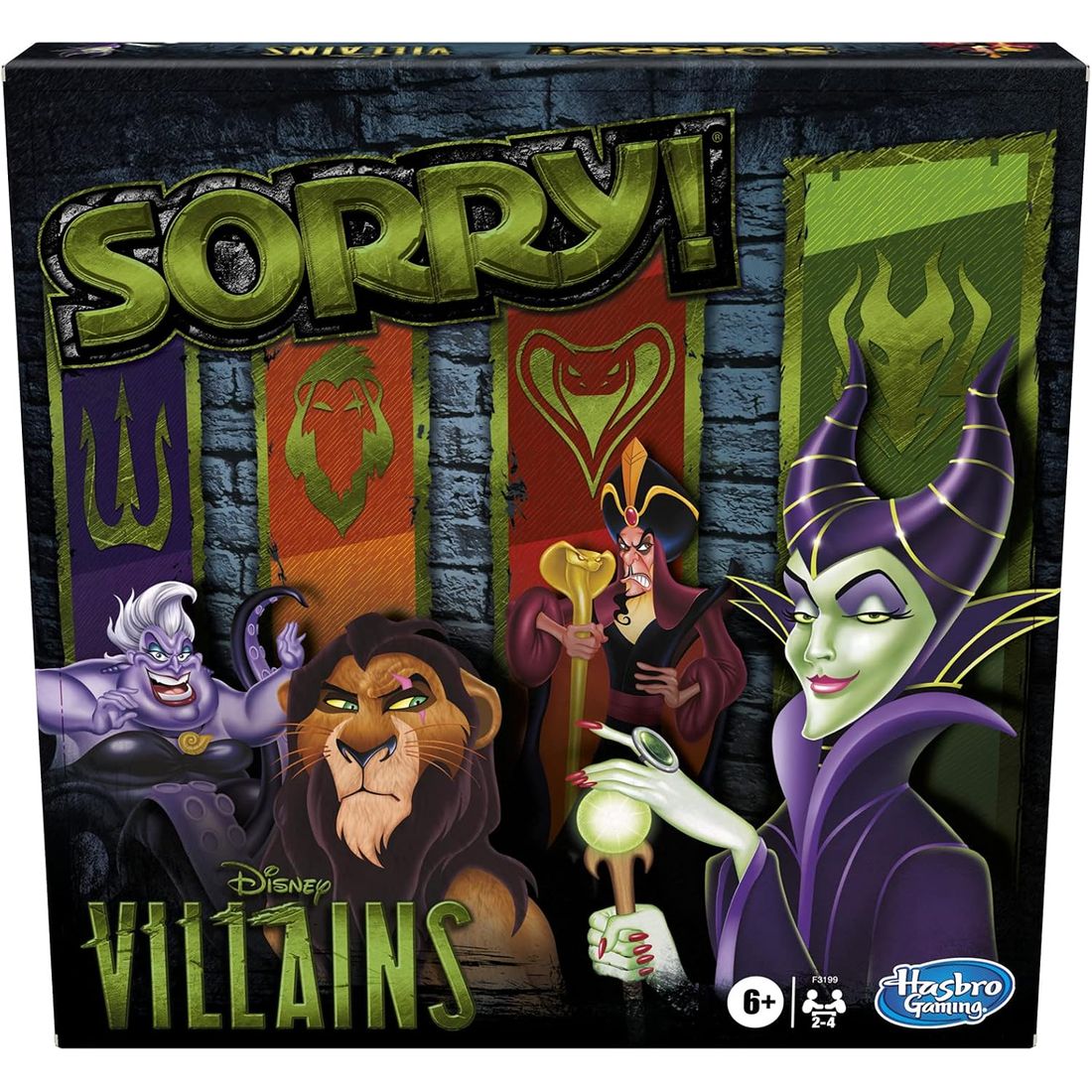Sorry! Board Game: Disney Villains Edition