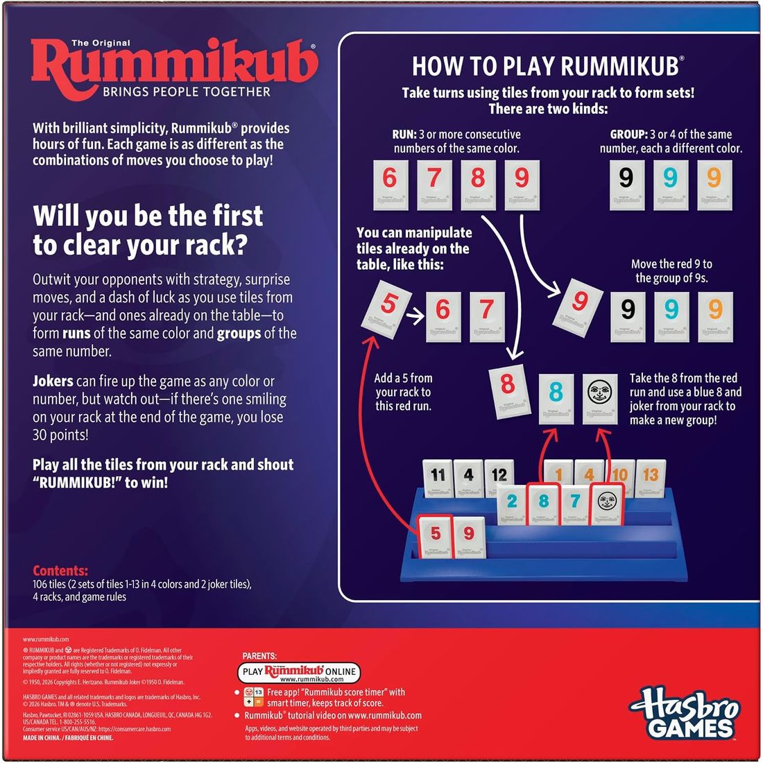 The Original Rummikub Game, view 2