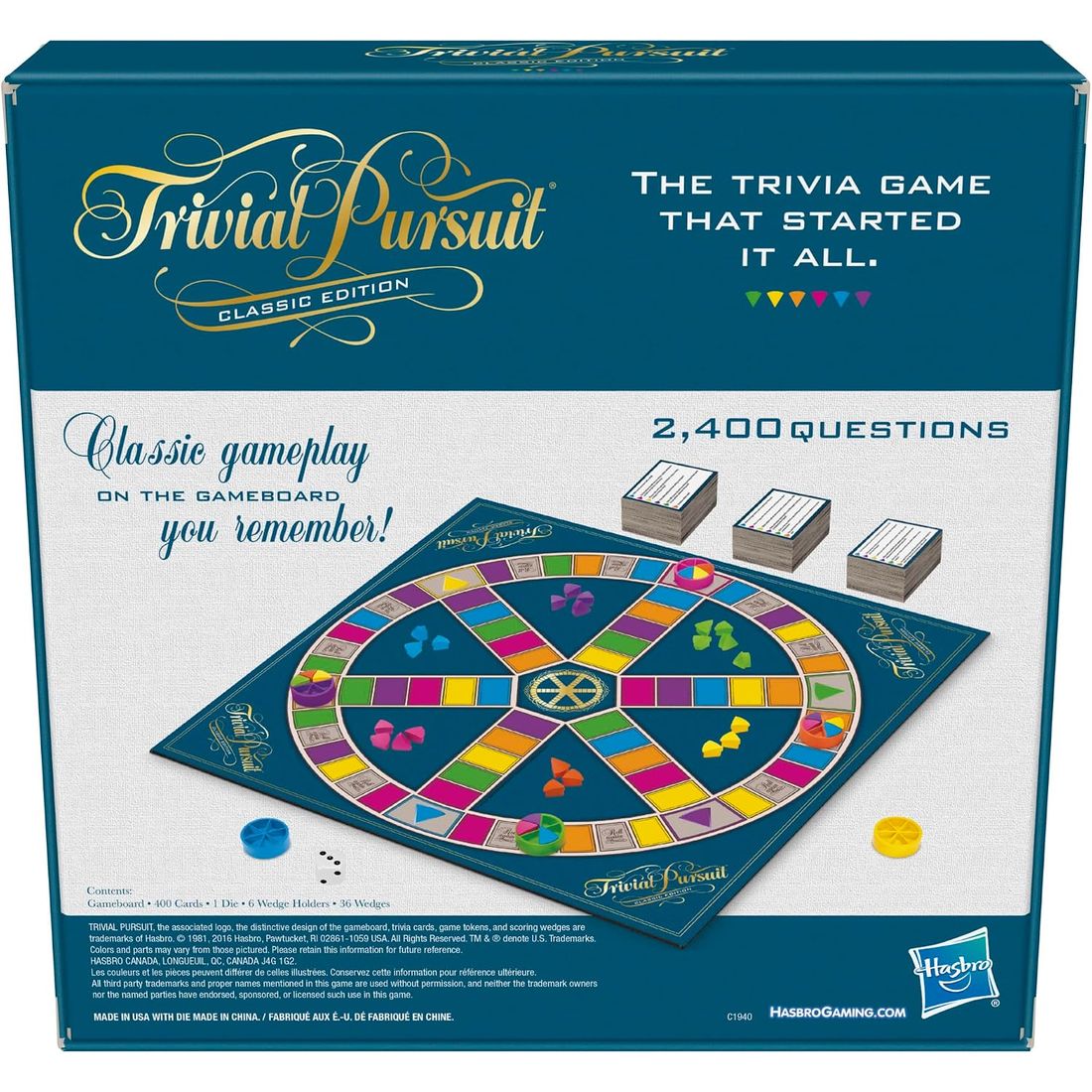 Trivial Pursuit Classic Edition Board Game, view 5