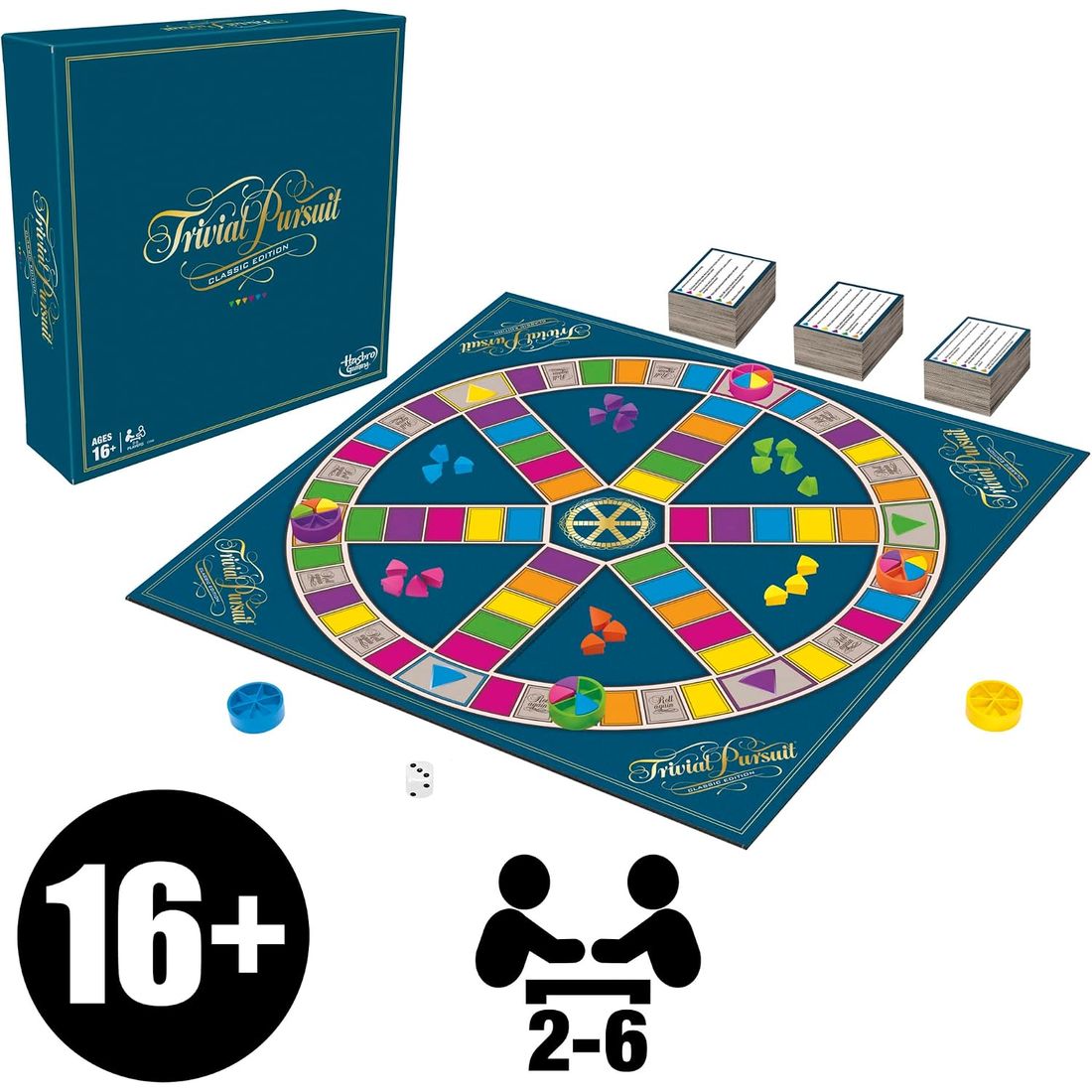Trivial Pursuit Classic Edition Board Game, view 6