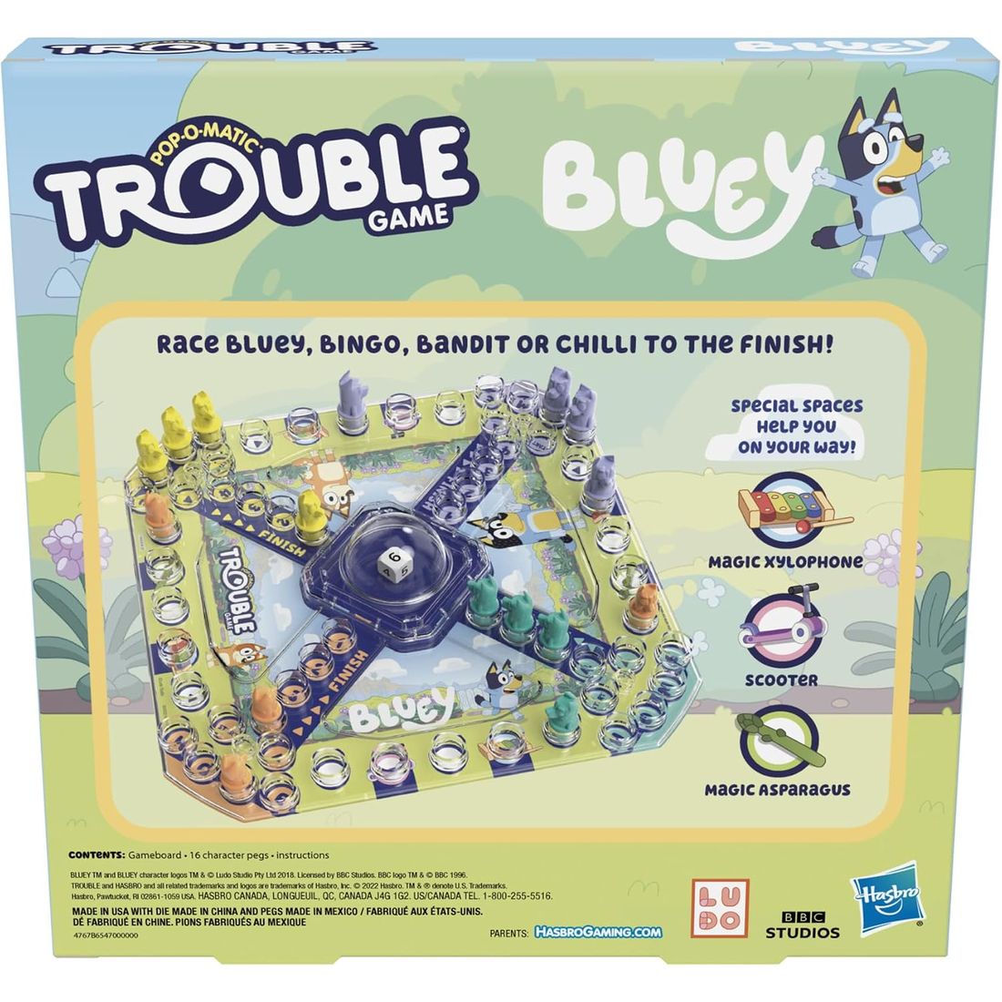 Trouble: Bluey Edition Board Game, view 2
