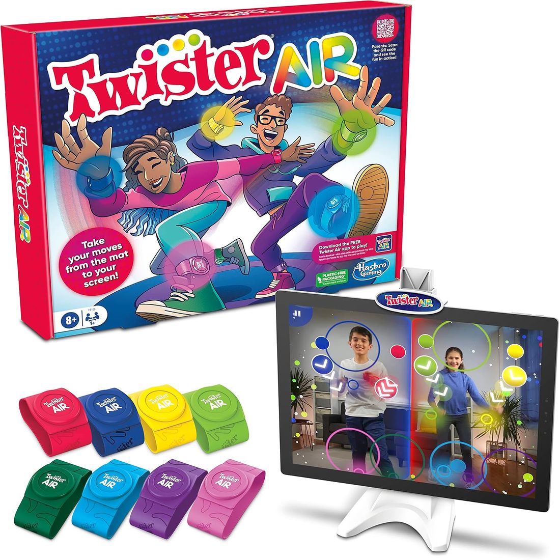 Twister Air Game with Wrist and Ankle Bands