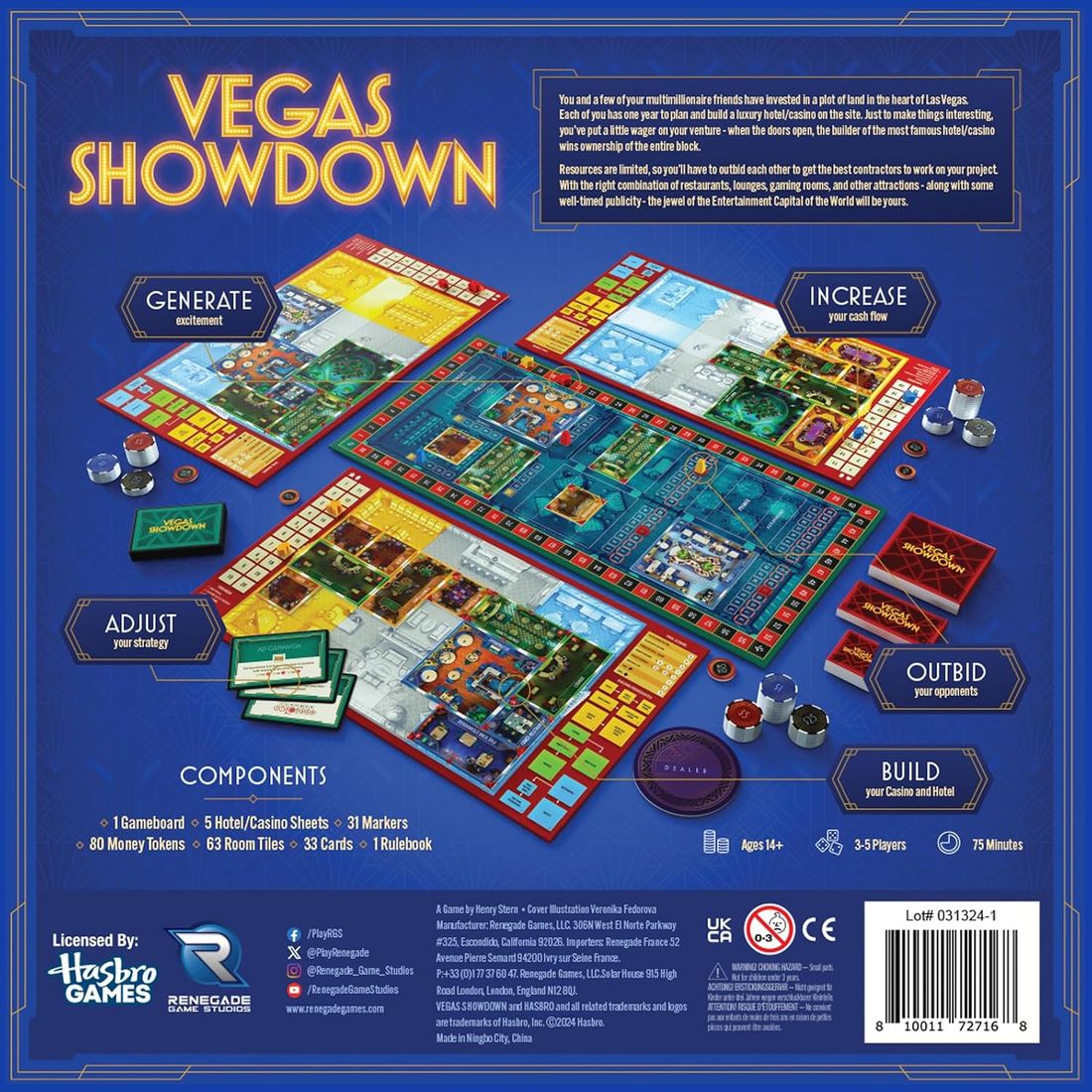Vegas Showdown Board Game, view 2