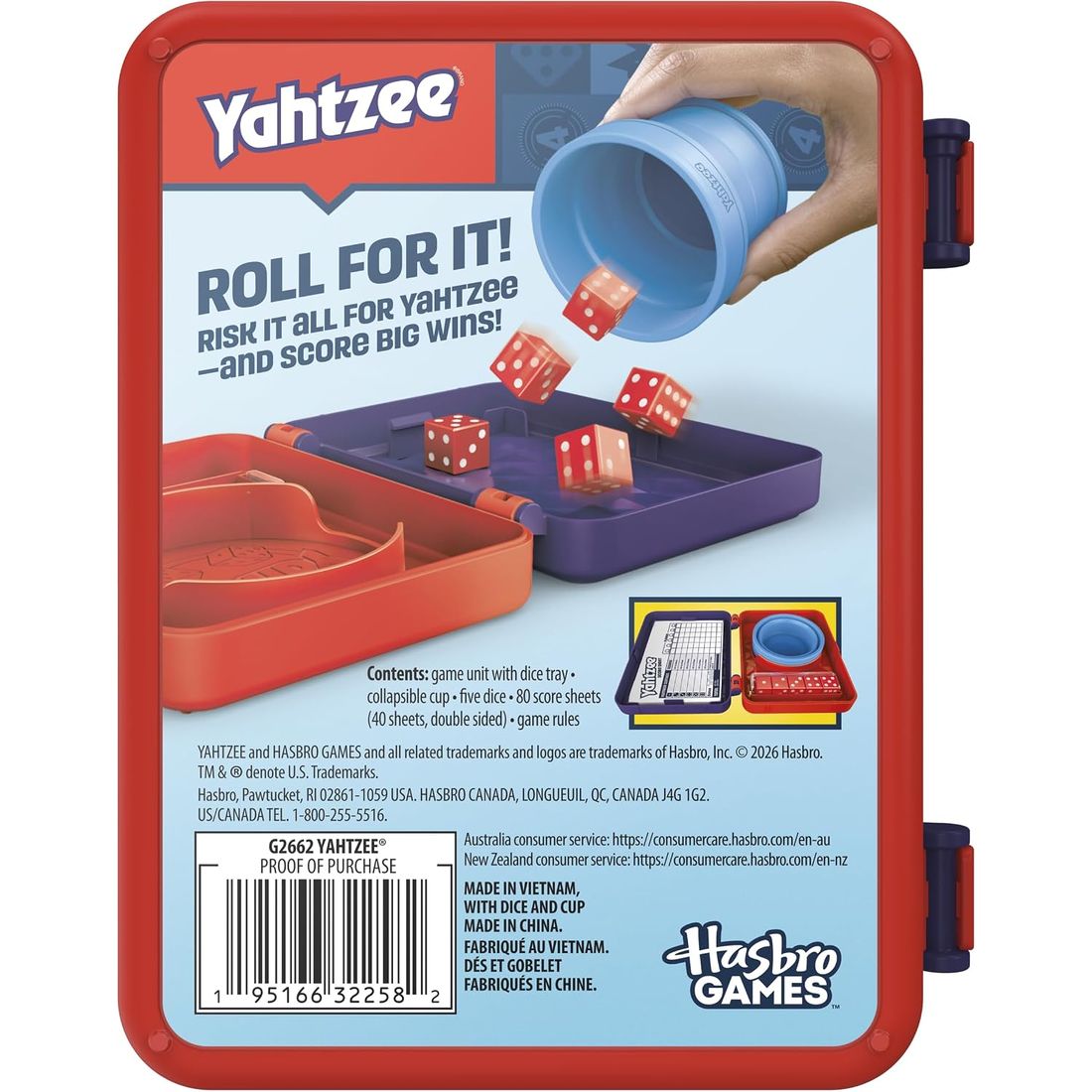 Yahtzee Dice Game with Collapsible Cup, view 2
