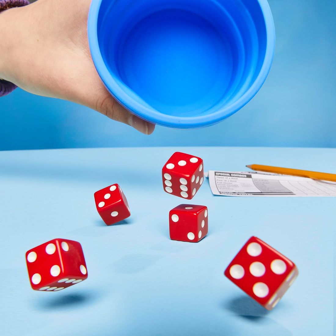 Yahtzee Dice Game with Collapsible Cup, view 5