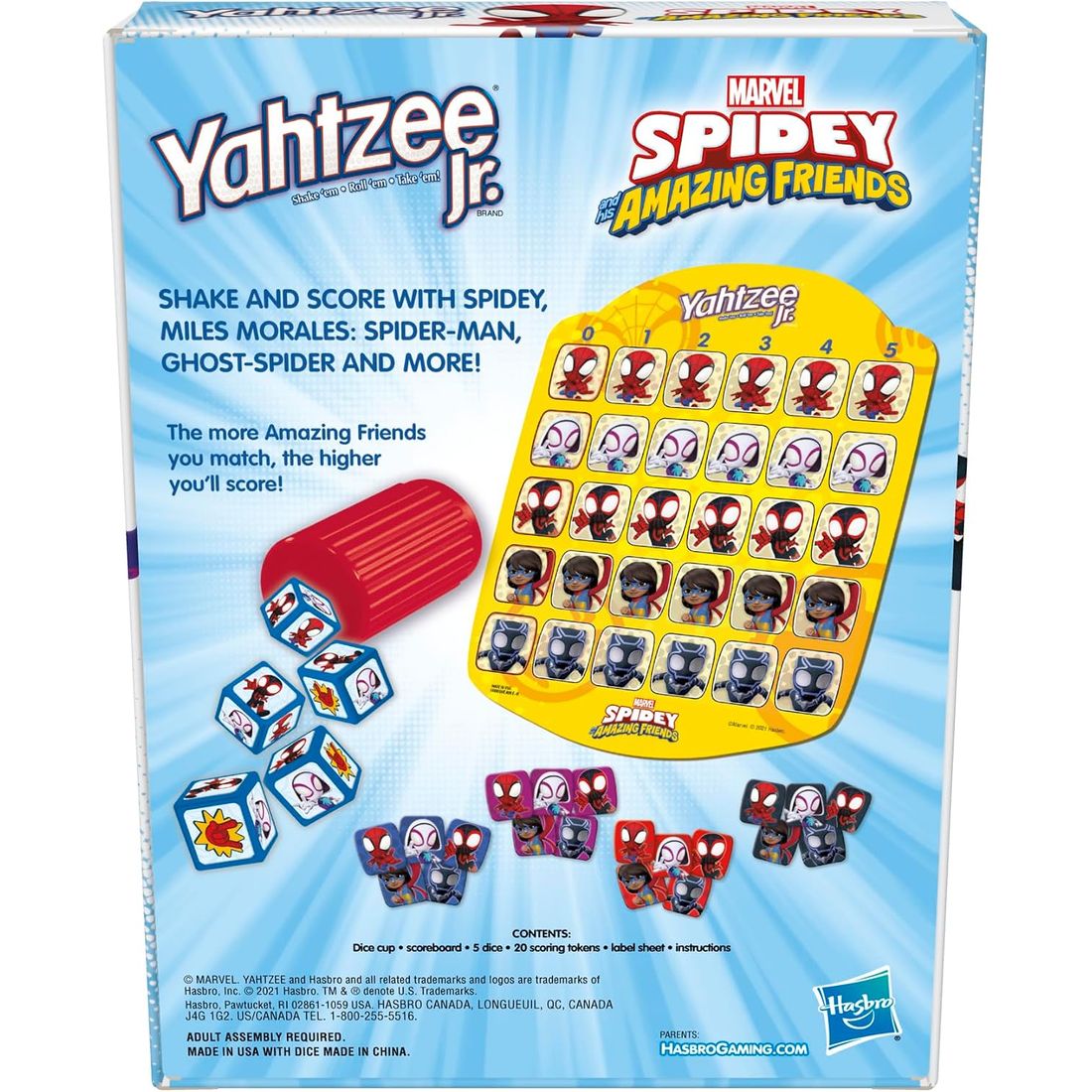 Yahtzee Jr.: Spidey and His Amazing Friends Edition, view 2
