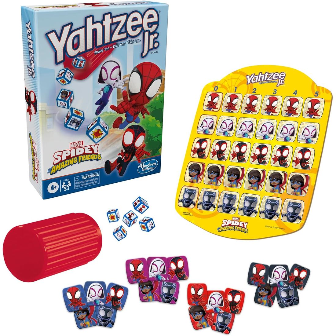 Yahtzee Jr.: Spidey and His Amazing Friends Edition, view 3